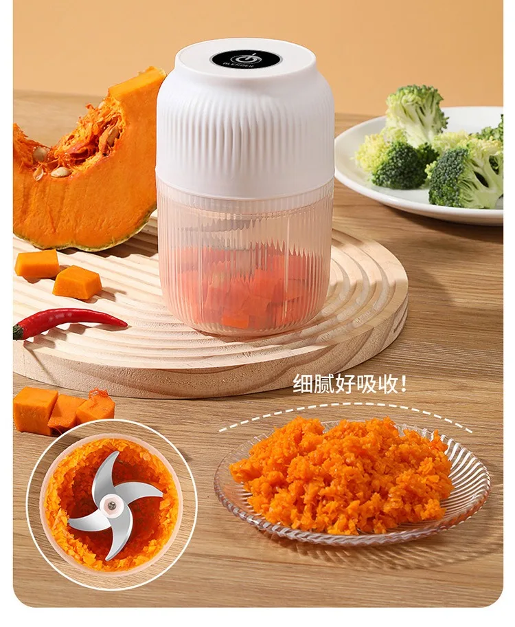 Electric Garlic Chopper Vegetable Chopper Meat Grinder Kitchen Kids Aid Mixer Food Processor Kitchen Tools 150ml/300ml/400ml