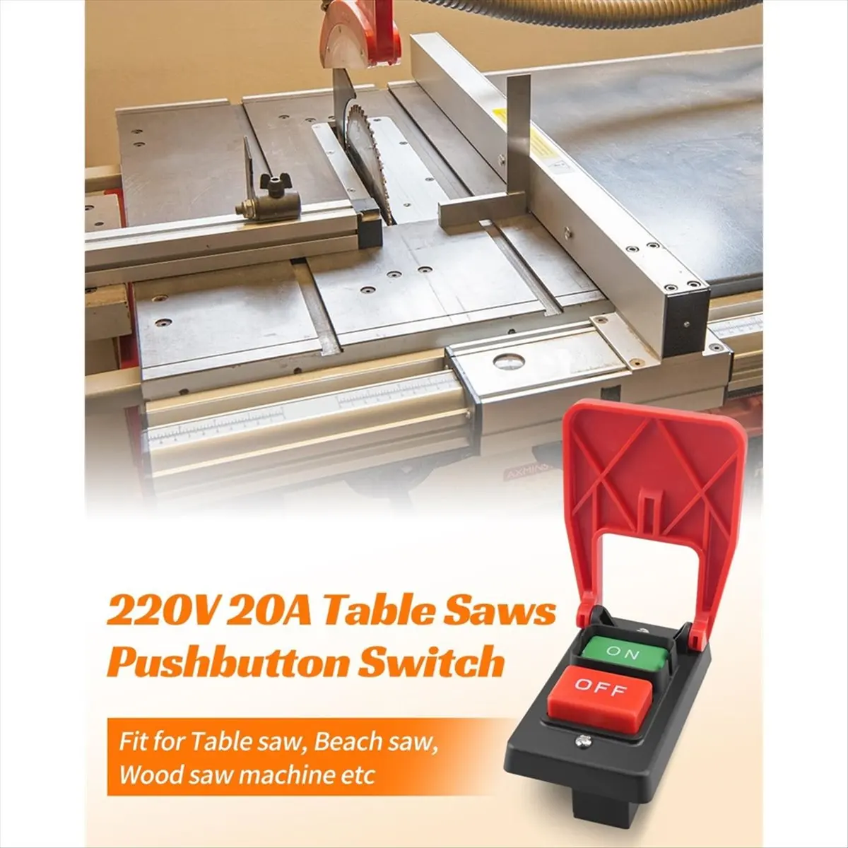 

Надежный - двухтактный лопастной переключатель 120 В/230 В, переключатель настольной пилы HY56 для станков по дереву, электроинструменты, быстрое отключение питания