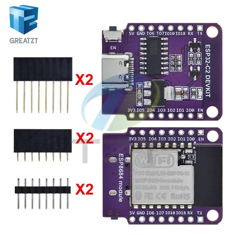 Wemos D1 Mini ESP8266 ESP32 ESP32-C2 ESPC2-12 DevKit Serial WIFI+Bluetooth CH340G ESP8684 Development Board Module For Arduino