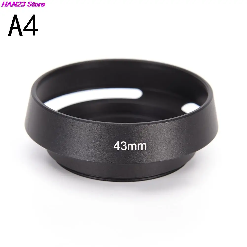 New Black Metal Camera Lens Hood For FOR Leica Canon Nikon Lens 37 39 40.5 43 46 49 52 55 58 62 67 Mm