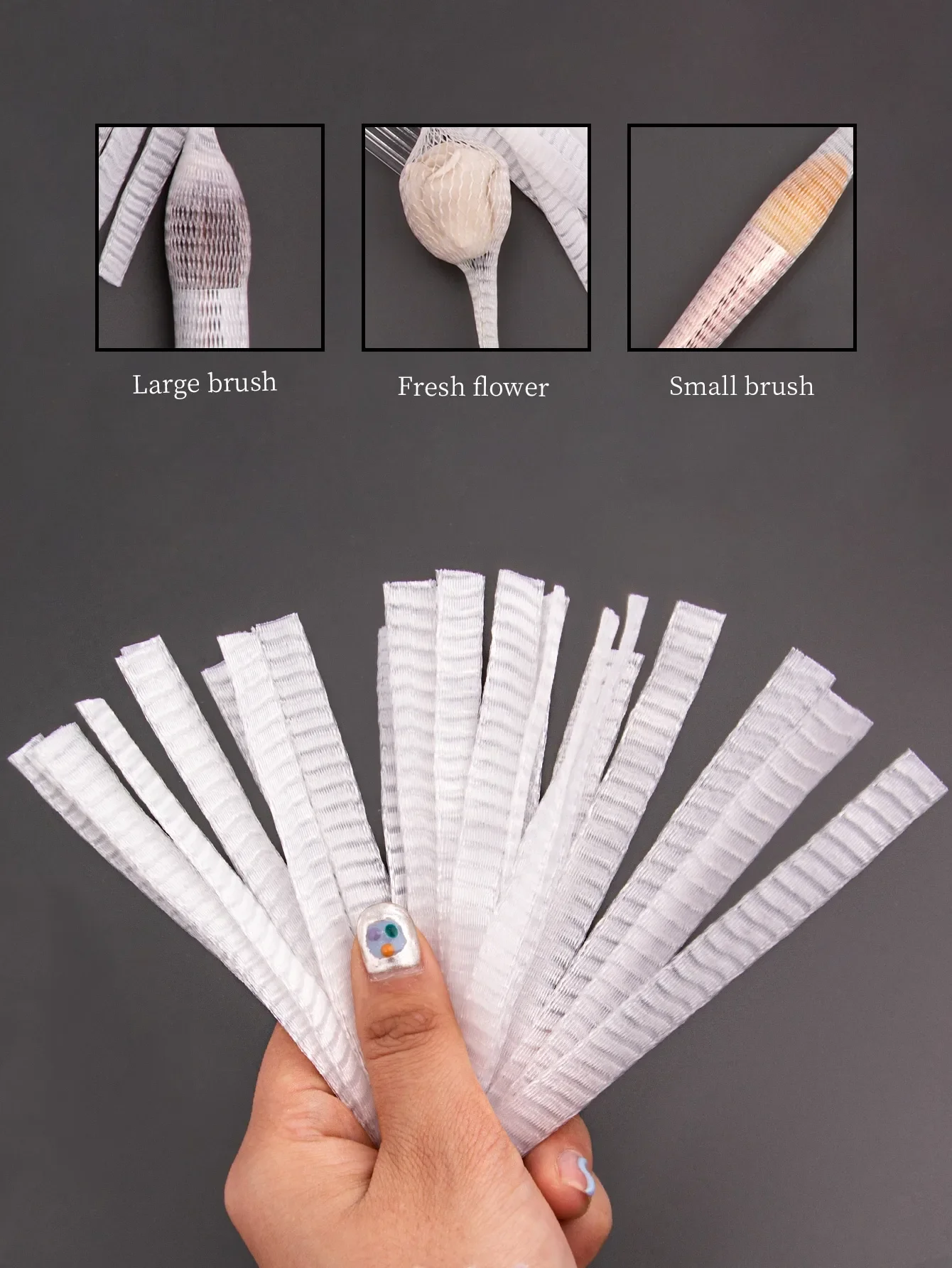 50 قطعة من فرشاة المكياج، مجموعة شبكية واقية من الشاش الوردي، مجموعة فرشاة مكياج شبكية واقية، مجموعة شبكية واقية على شكل زهرة