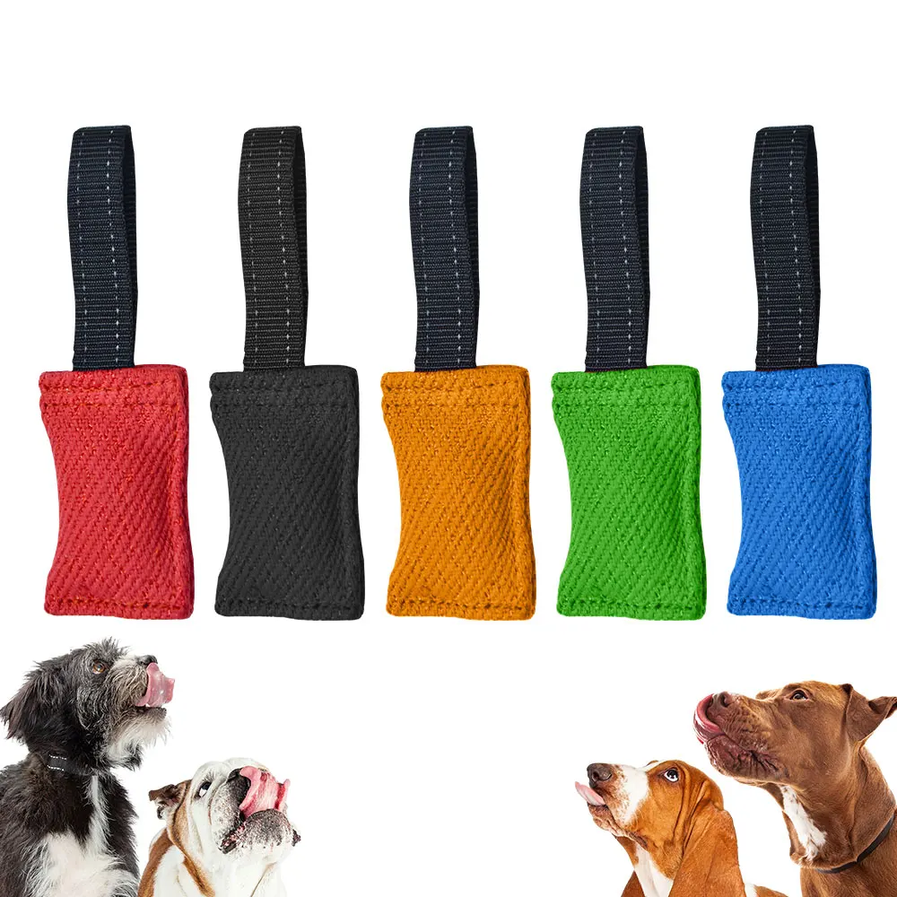 Durable Dog Chew Tug of War Toy - Interactive Training and Teething Chew Stick for Dogs Tear-resistant Linen Material