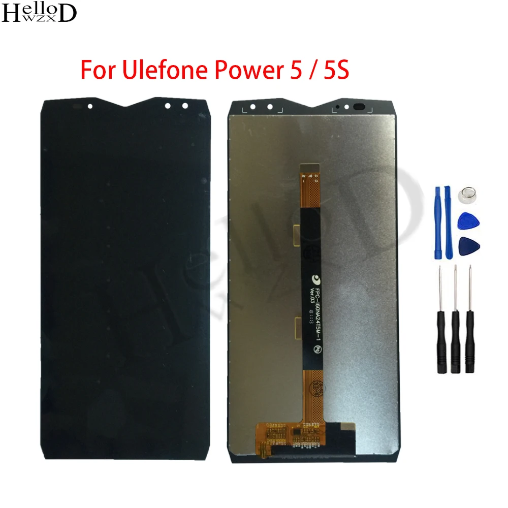 

Mobile LCD Display For Ulefone Power 5 LCD Display Touch Screen Sensor For Ulefone Power 5S Digitizer Panel LCDs Tools