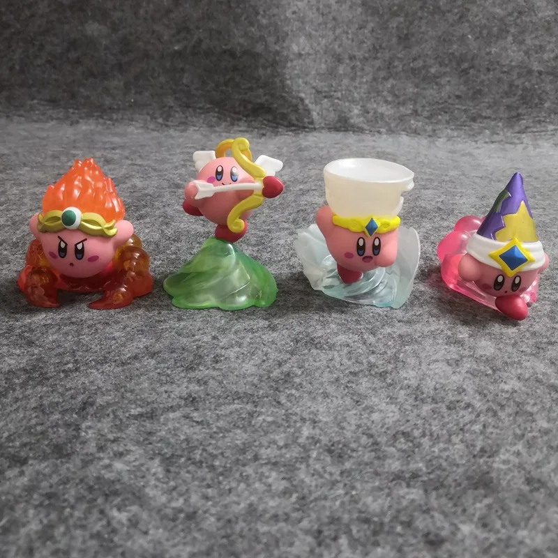 4pcs/set Kirby Cupid Cake Car Desk Decoration Figure Toys