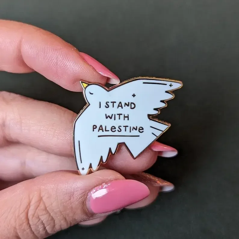 Dove Enamel Pin | Peace view 2
