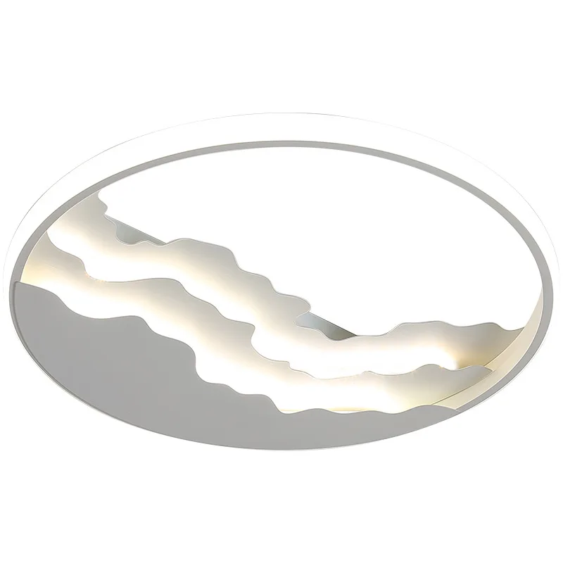 

Bedroom round simple modern home led ceiling lamp warm and romantic Nordic creativity