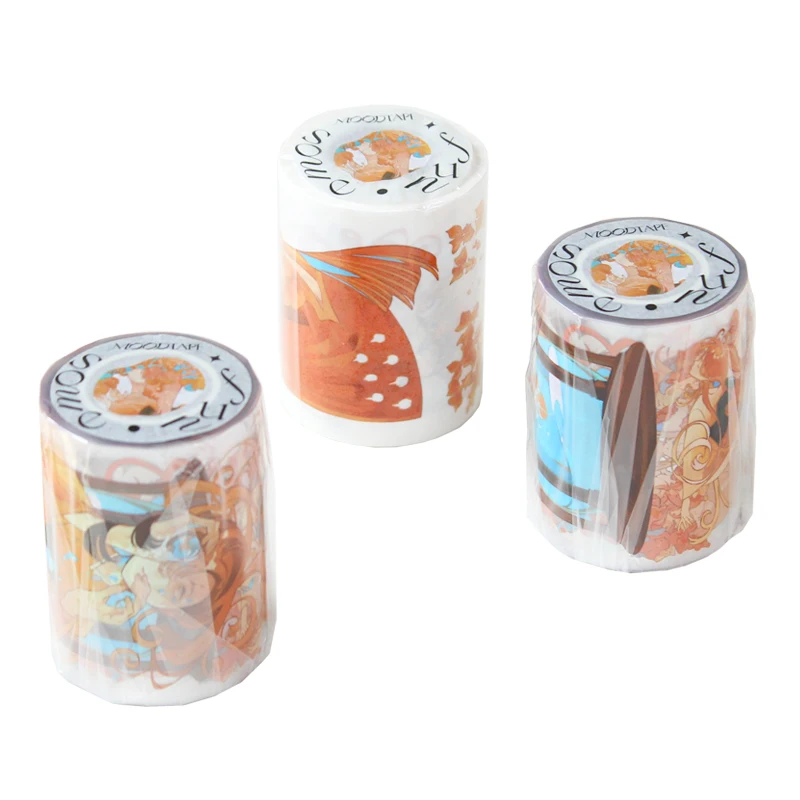 Beautiful Japanese Girl Shiny Washi Pet Tape Stickers Cute Tape Stationery