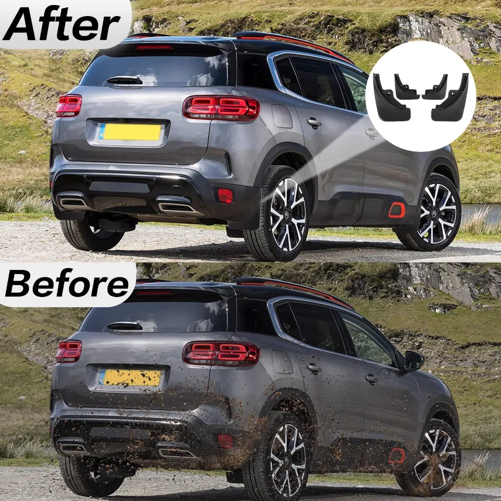 Car Mud Flaps Mudguard Fender Splash Guards Kit For Citroen Aircross C5