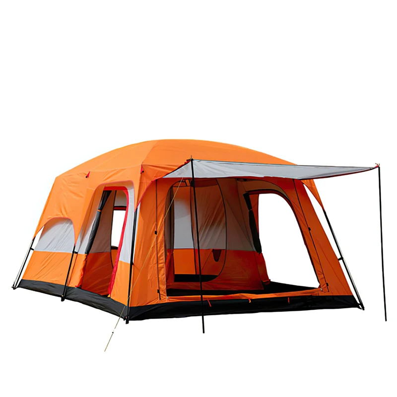 Two Room Extra Large Outdoor Camping Tents 5- 8 Persons Waterproof Outdoor Family Luxury Big