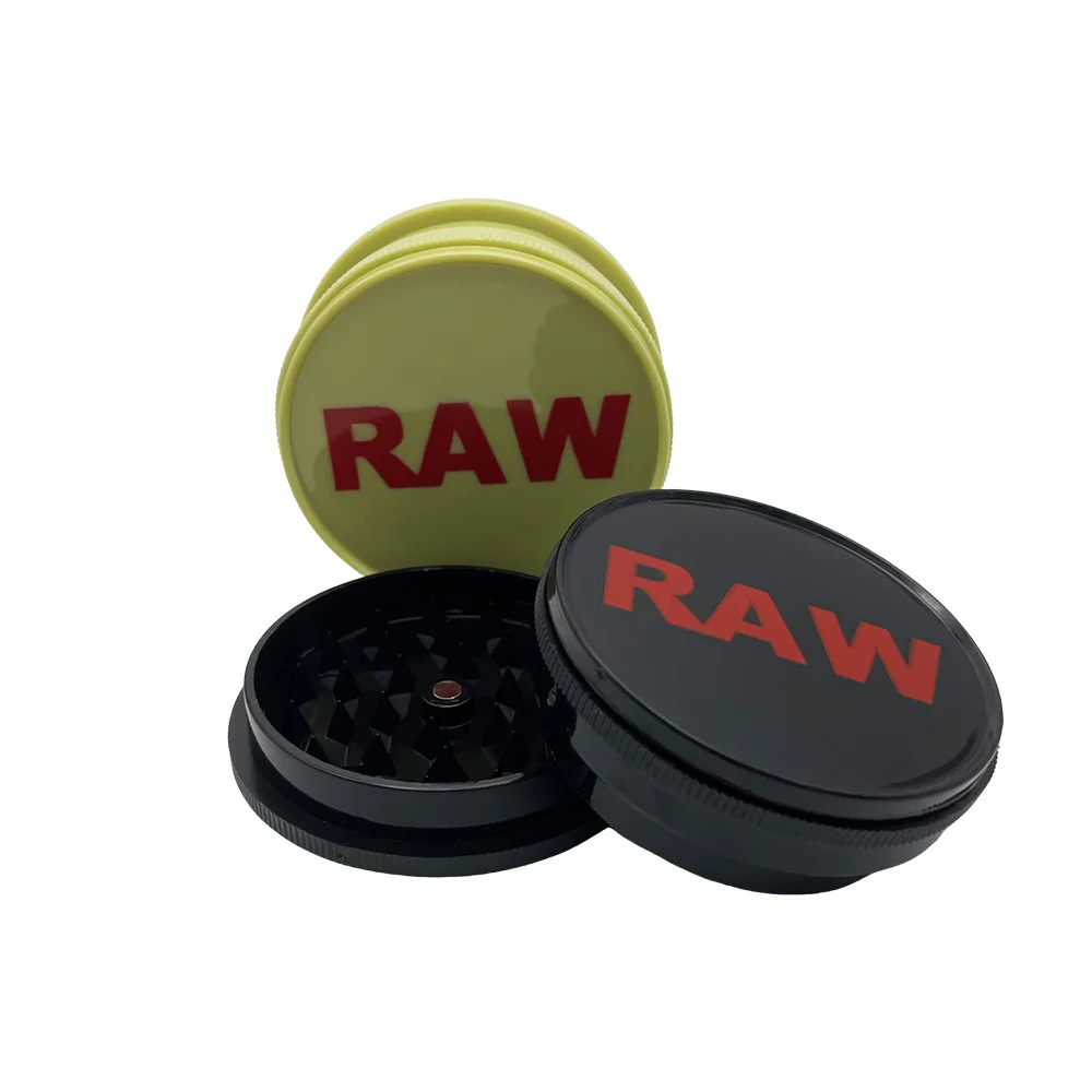 60MM Plastic Tobacco Grass Grinder Simple Herb Mill Magnetic Closing Cap 2 Layers Plastic Mill Crusher For Smoking Accessories - view 3