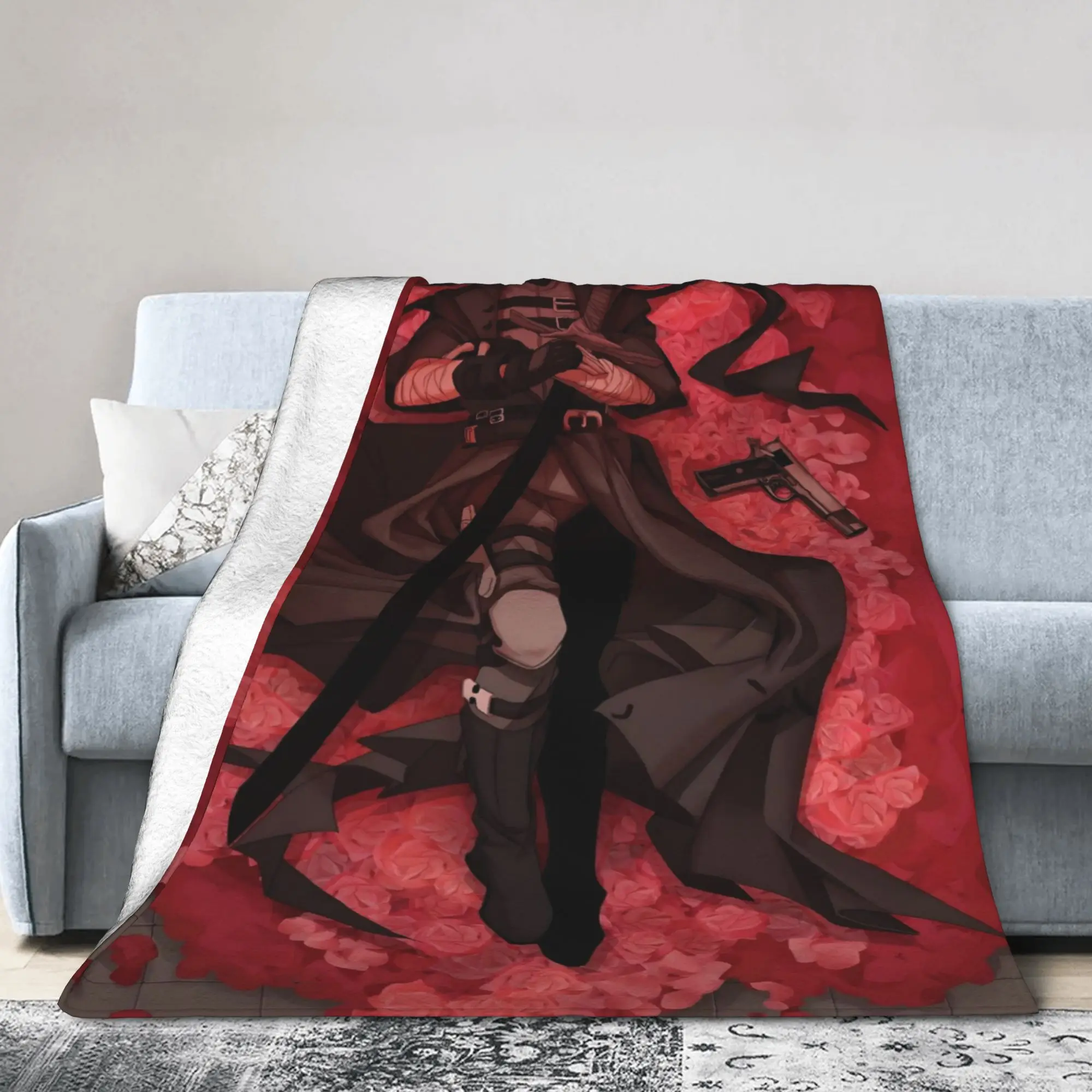 MADNESS COMBAT Hank Blanket Flannel  Relax Super Soft Throw Blanket for Bed Bedspreads