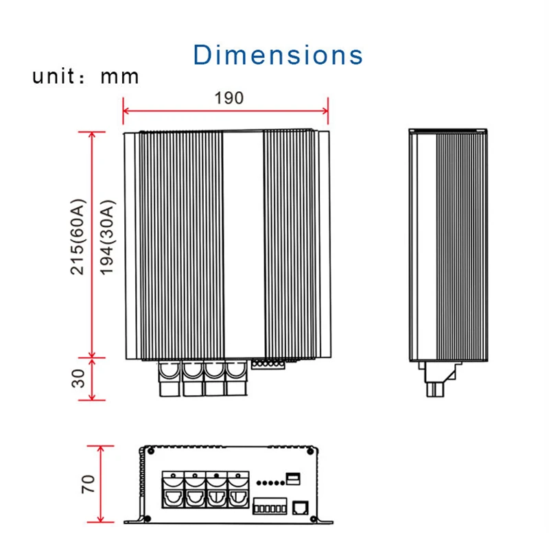 BS BS BS 123020   con controller solare Bluetooth 12V Rv e caricatore DC in uno