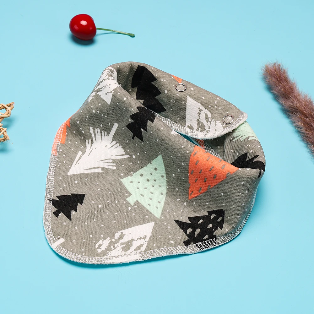 6 pçs/set babadores do bebê triângulo babadores de fibra de bambu dos desenhos animados impressão saliva toalha do bebê meninos meninas avental de alimentação babadores