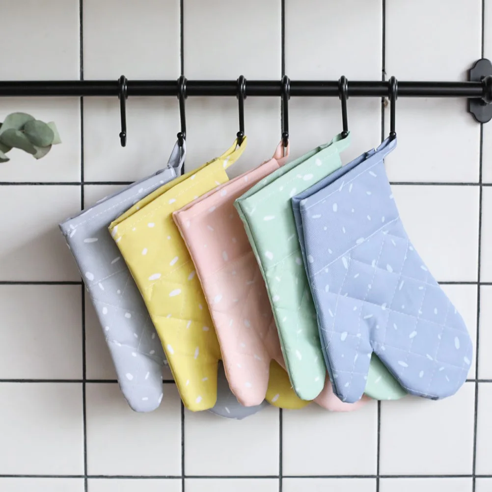 

Insulation Gloves Oven Baking Microwave Non-slip Insulated Silicone Mitts Kitchen
