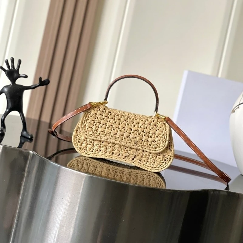 

Новинка 2024 года, роскошные сумки, кошельки для женщин, сумки-мессенджеры, сумки на плечо, вязаная крючком лафитовая трава, косметичка, сумки на плечо для поездок на работу