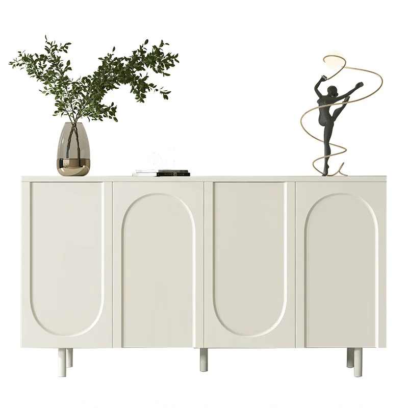 

Современная простая бытовая гостиная у стены, кухонный шкаф для хранения кремового ветра, чай