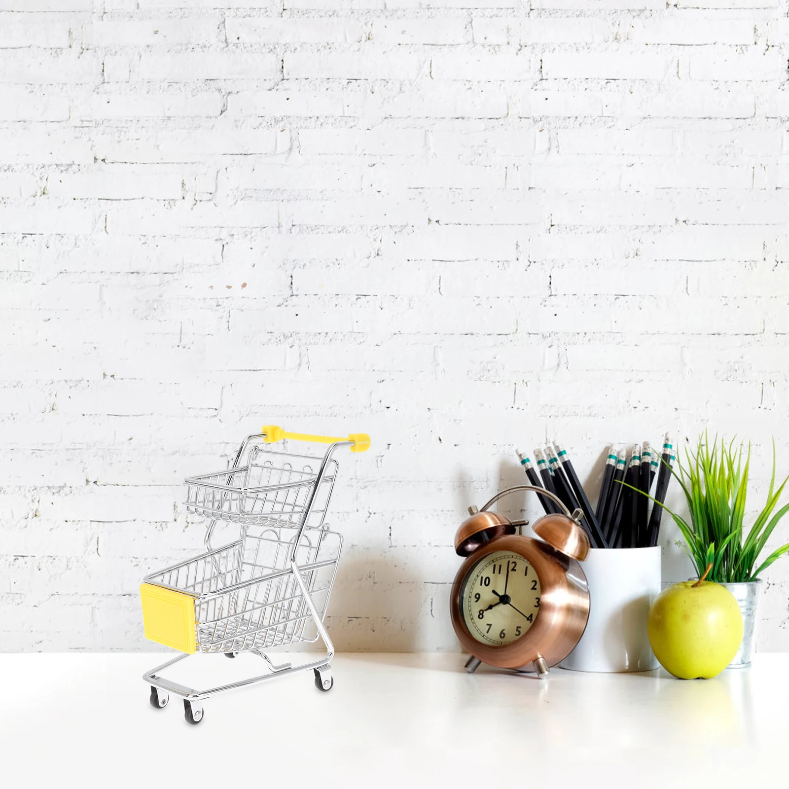 

Mini Shopping Cart For Kids Small Supermarket Handcart Models Toy Desktop Decorations Trolley Large