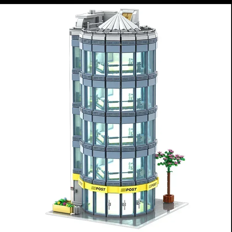 Klocki konstrukcyjne Moc Widok ulicy Model Strefa centralnego miasta Wieżowiec Technologia Modułowe klocki Prezenty Zabawki dla dzieci Montaż DIY