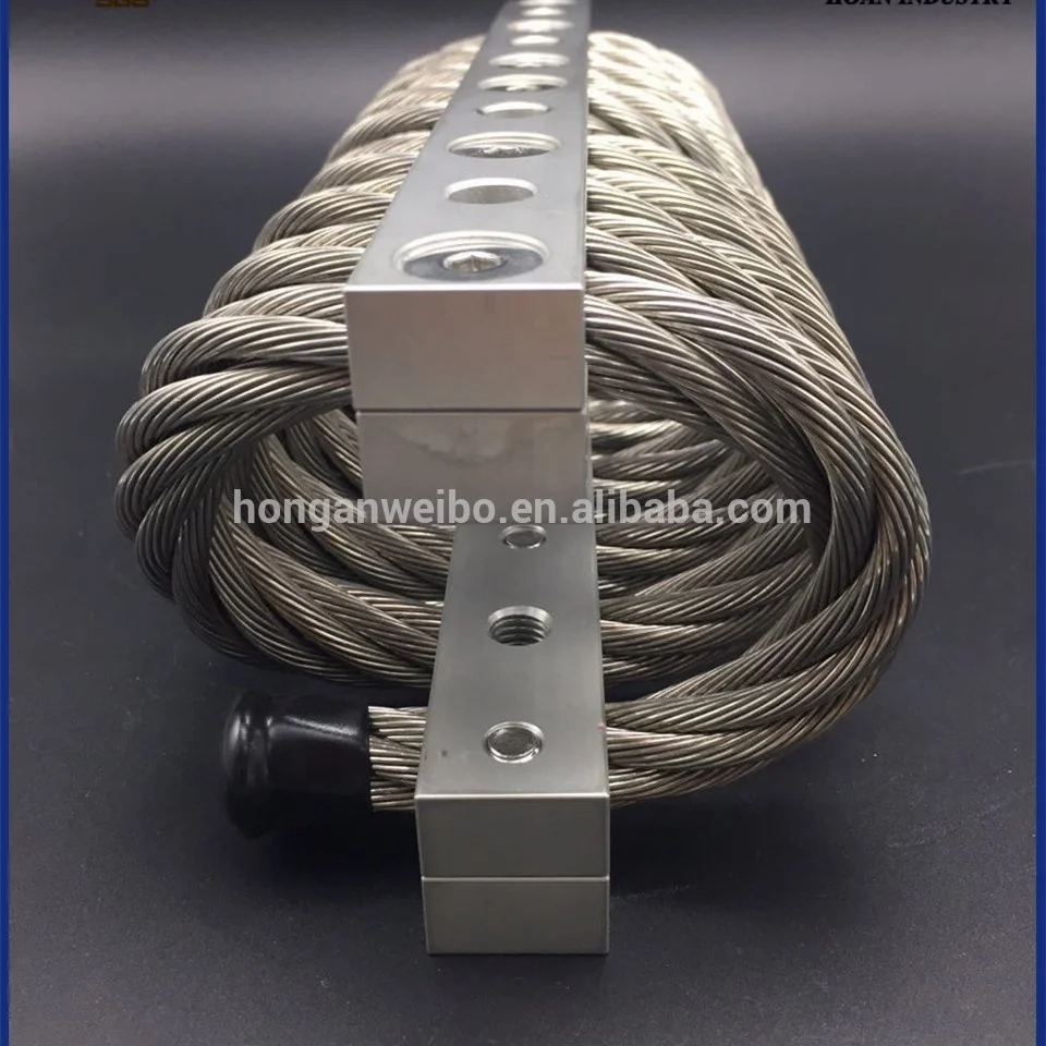Energy Compressor Ship Construction Energy Rail Vibration Shock Protection JGX-1598D-428B Aluminum Wire Rope Isolator