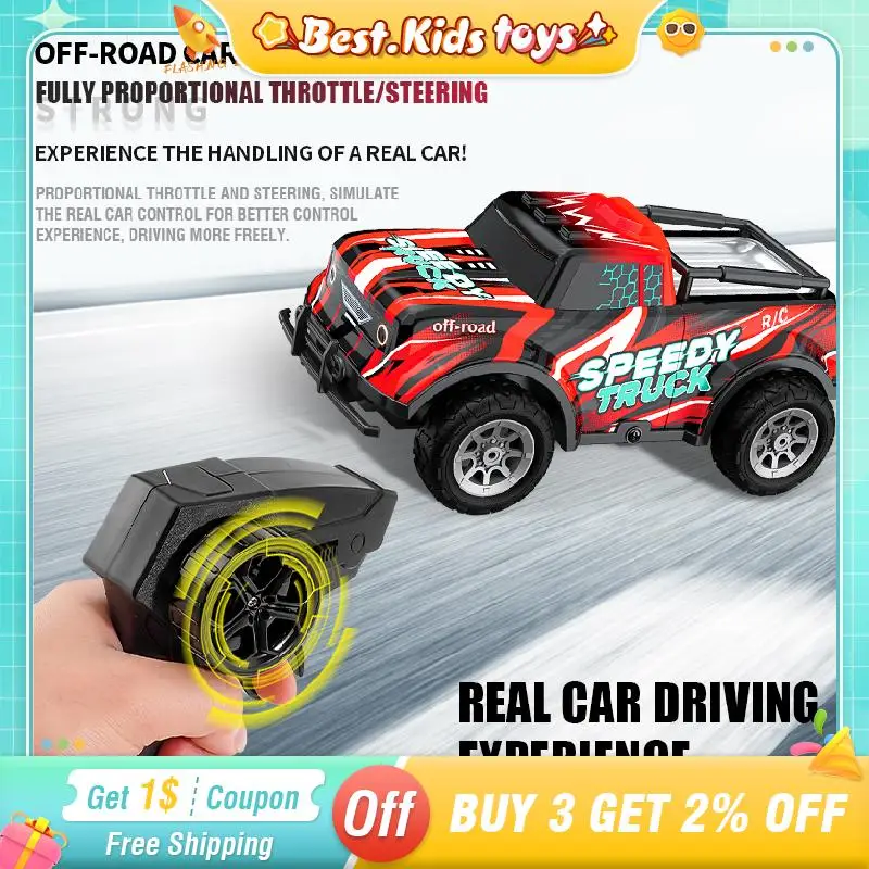 

2.4G RC High Speed Drift Pickup Sports Car With Lights Remote Control Climbing Off-road Racing Vehicle Kids Toys Boy Christmas