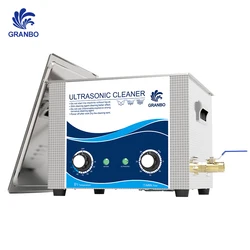 Granbosonic Powerful Ultrasonic Cleaner 15L 540W Temperature Control Heater Timer Cleaning Auto Parts Bearing Chain Flywheel