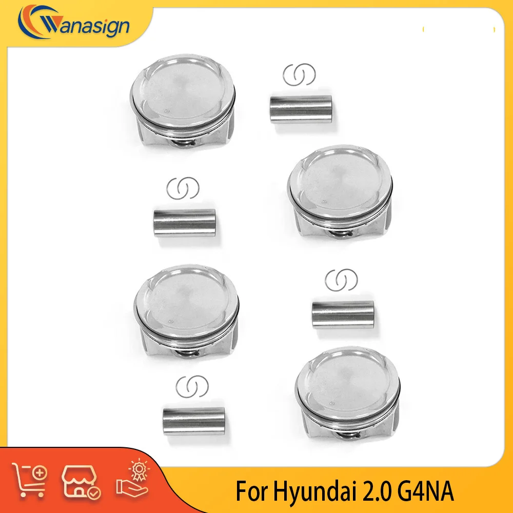 

Engine Parts Piston & Ring Kit Fit 2.0 L L4 Gas G4NA For Hyundai KIA 2.0L GDI CVVT 2.0L 2014-2019 23041-2E00