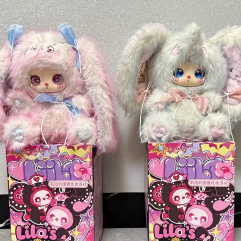 

Genuine Baby Three Lila 600% V3 Big Ears Dessert Master Kitten Blind Box Plush Doll Halloween Play Pendant Mystery Gift Toy
