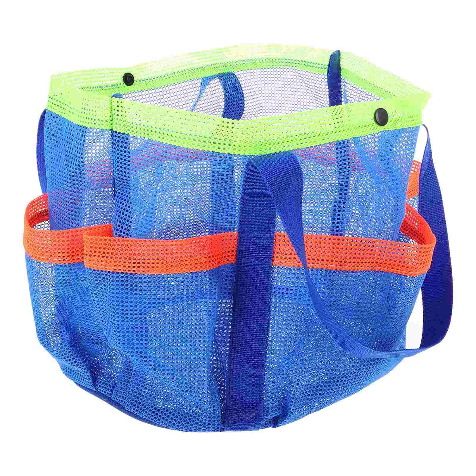 Sac de plage en maille polyester pour enfants, serviette fourre-tout, voyage, jouet de sable, camping, HOShower