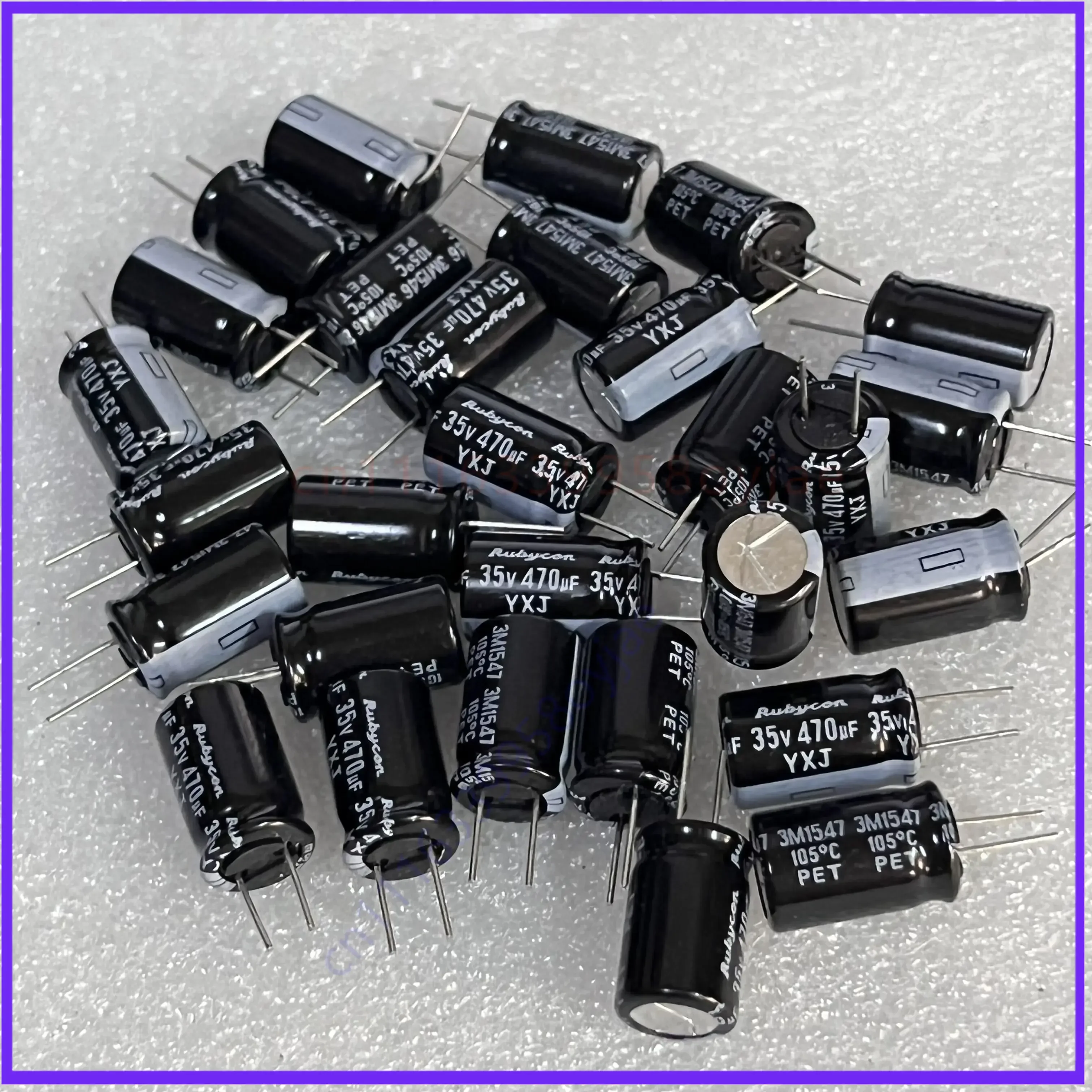 50pcs   Original for RUBYCON YXJ Series 35V 470UF Radial Cathode Electrolytic Capacitor