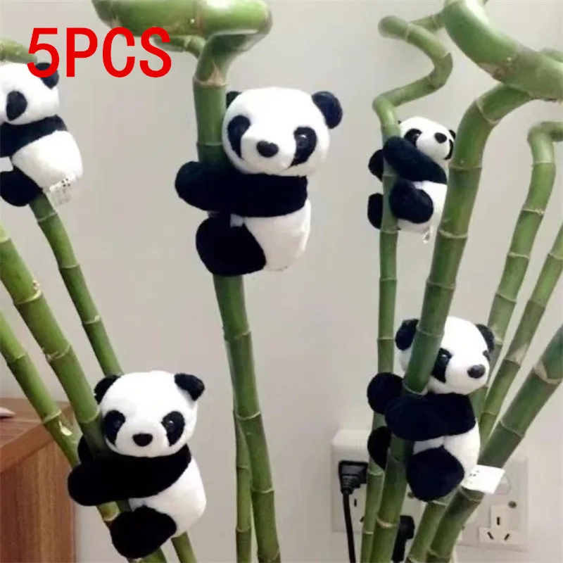 1/2/5PCS Cute Soft Plush Panda Magnet - Oval Fabric Whiteboard & Fridge Decor for Gifting and Organizing Refrigerator Magnet