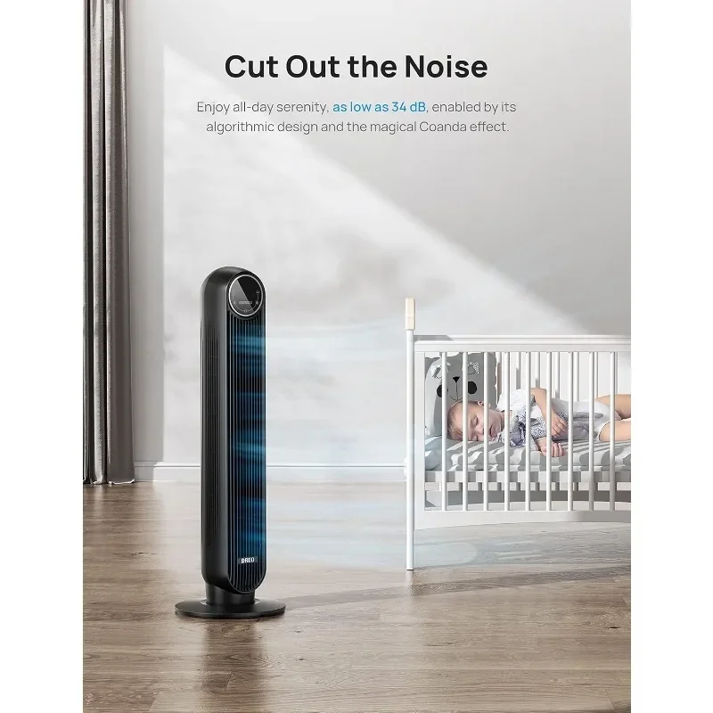 Tower Fan Bundle mit Remote und Blade less Design (Nomad One (DR-HTF007) + Cruiser Pro T2)