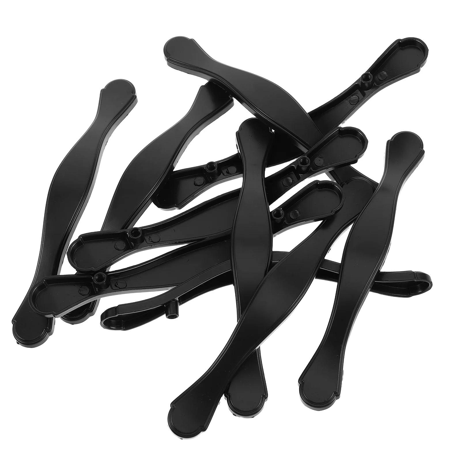 10 قطعة مقابض للخزانة السوداء درج أنيق يسحب للمطبخ الحمام مضمد خزانة مقابض الأجهزة لأدراج مضمد #4