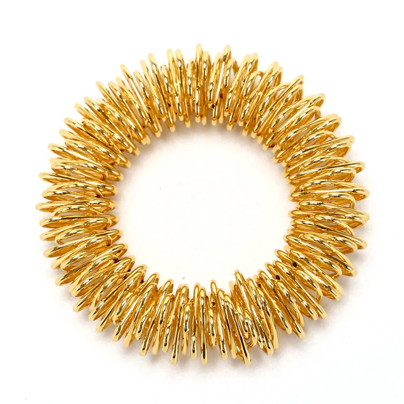 

5 шт. металлическое кольцо для массажа пальцев, акупунктура, точечный массаж, здравоохранение, массажер для тела