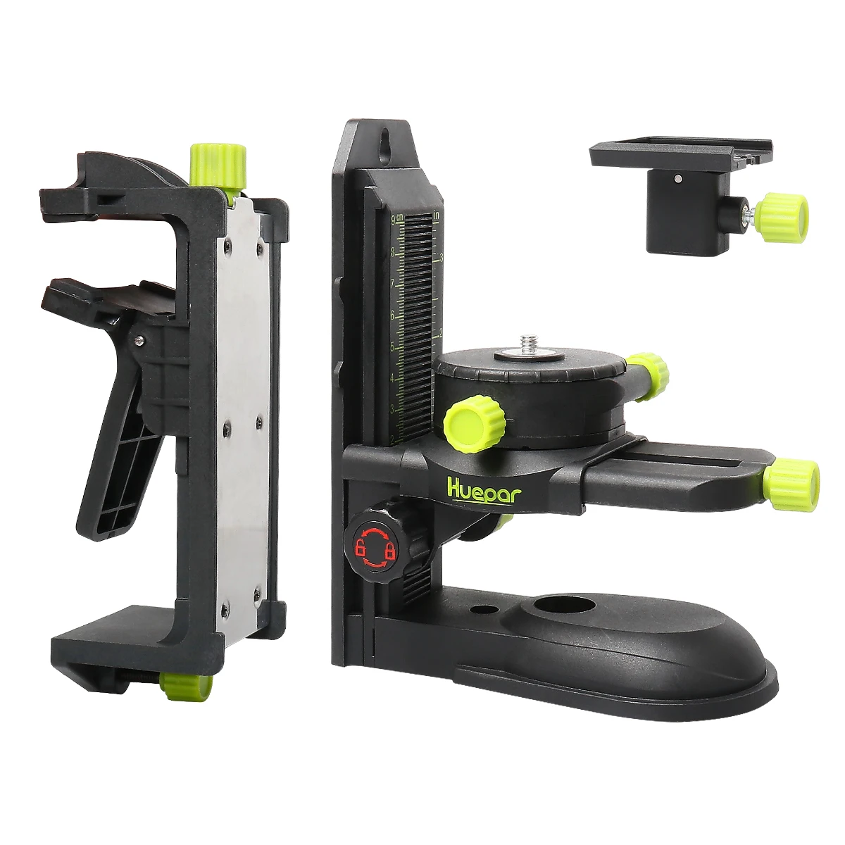 Huepar Magnetic Fine-tune Bracket For Laser Level,PV10+ 360° Adjustment Adapter With Back Clip ,1/4-20'' Mount Pivoting Base