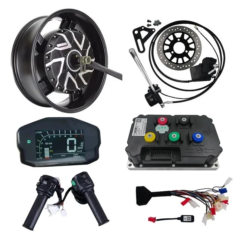 

17inch 8000W Electric Rear Wheel Drive Motor Kits With Maximum Speed 120kph