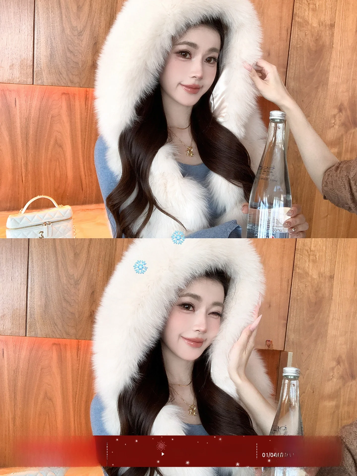 

Белый утепленный жилет с капюшоном для женщин, зимний, с эффектом меха, высококачественный, теплый, для девушек, приталенный крой