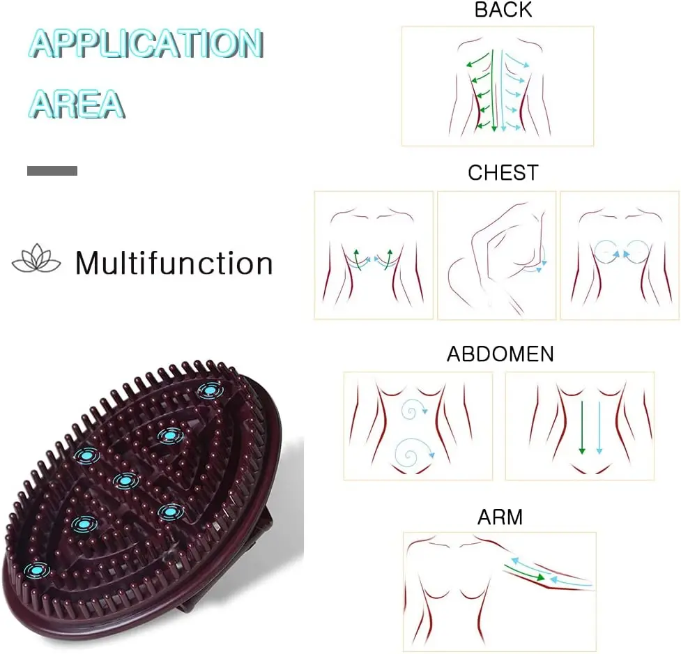 Körper massage gerät Bürste Gua Sha Scrap ing Board Massage bürste Scrap per Anti Cellulite Abnehmen entspannendes Peeling Massage gerät