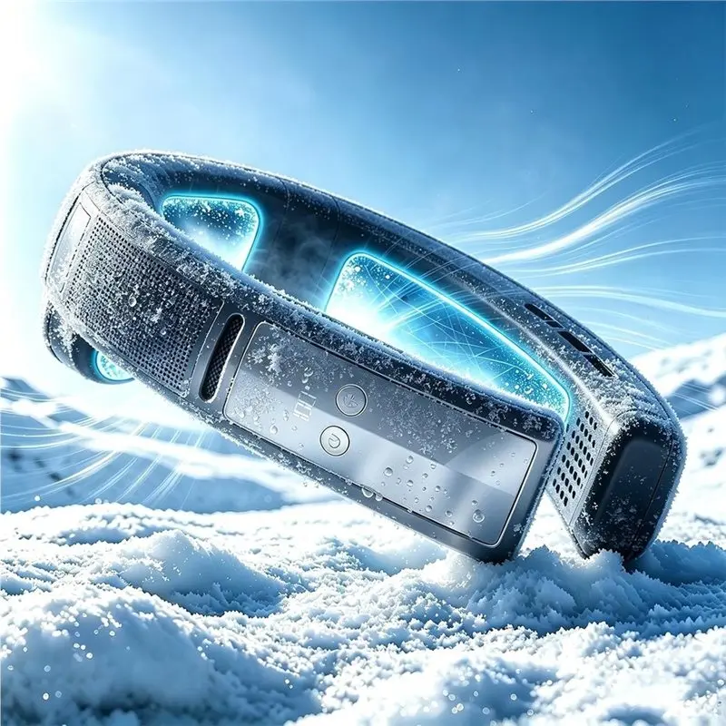 B25B Personal Fan Neck Cooler, 3 Ice-Feel Semiconductor Cooling& Personal Air Conditioner Comfortable Wearing Experience