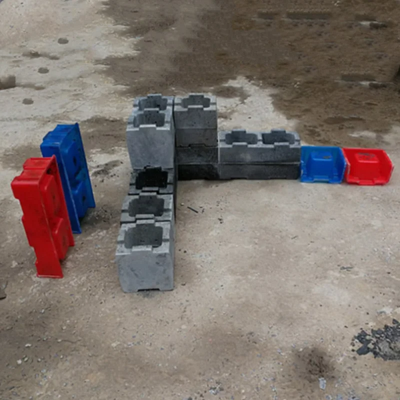40cm/ 15.74in Interlock Hollow Concrete Brick Block Mold, Durable Interlock Plastic House Wall Construction, Garage House Decor