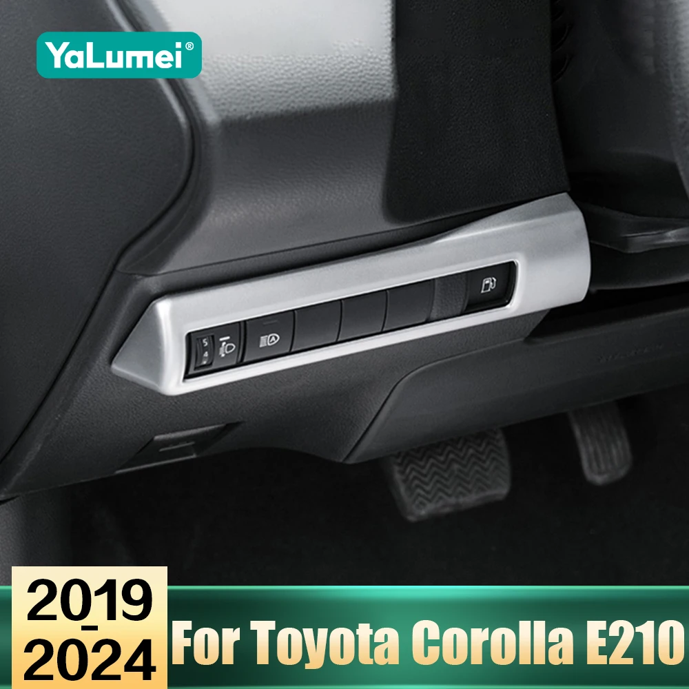 

Для Toyota Corolla E210 2019 2020 2021 2022 2023 2024 Гибридный ABS автомобильный передний фонарь, кнопка регулировки переключателя, панель, накладка