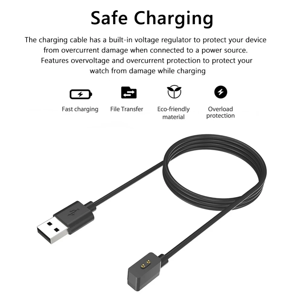 USB Charger Cable For Xiaomi Band 8 Active Mi Band 8 Pro Magnetic Charging Cradle Adapter For Redmi Watch 3 Active Charger Dock