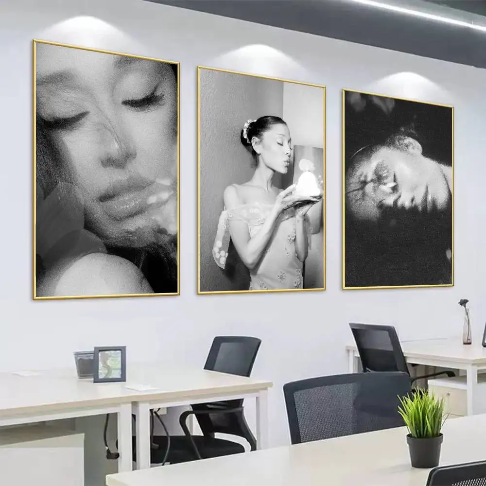 Singer A-AriAnA G-GrAndE-E Petal Poster Surprise Home Decoration Picture Wall Art for Study Living Room Decor