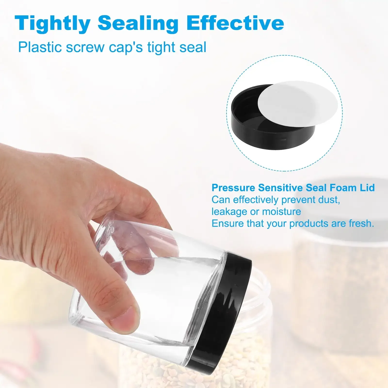 Pots de crème en plastique avec fuite, 2 ml, 3 ml, 5 ml, 10 ml, 15 ml, 20ml, échantillon de beauté, bouteille de voyage à large bouche pour crème de toilette, 10 pièces