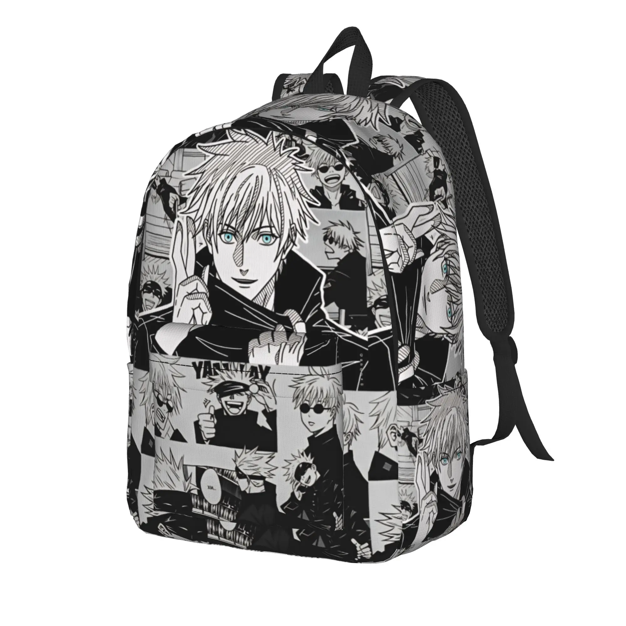 Anime Satoru Gojo Backpack  College Backpacks Men Fun School Bags Designer Large Rucksack