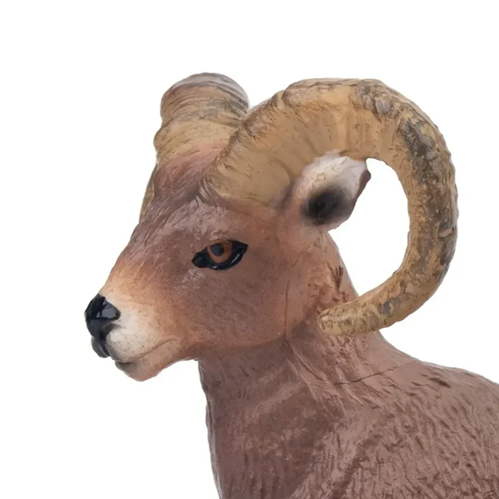 Toymany Simulation Bighorn Sheep Wildlife Animal Model Toy Mini Figures Dolls Action Figurines Toys Children Gift Cake Decoratio