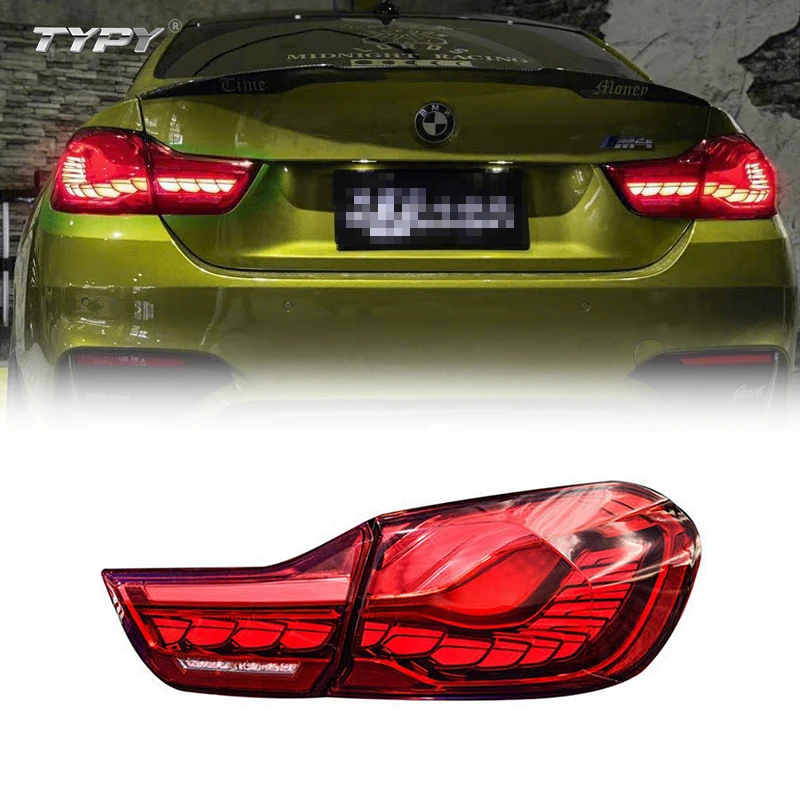 

XDS Best selling New for 4 Series M4 F32 F33 F36 F83 428i 420i Car Full LED Tail Lamp Dragon Scale Style with Red Lens Conditio