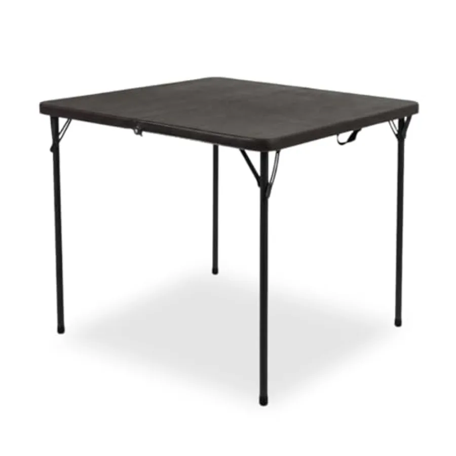 

34" Square Folding Table for 4 Person 330lbs Weight Capacity Foldable Table with HDPE Tabletop and Heavy-Duty Steel Legs Portab
