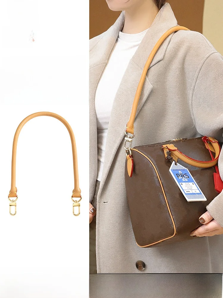 Soft30 LV Speedy Shoulder Strap Replacement Pillow Head Layer Cowhide Single Shoulder Bag Belt Accessory Tailored for 25 Pill...
