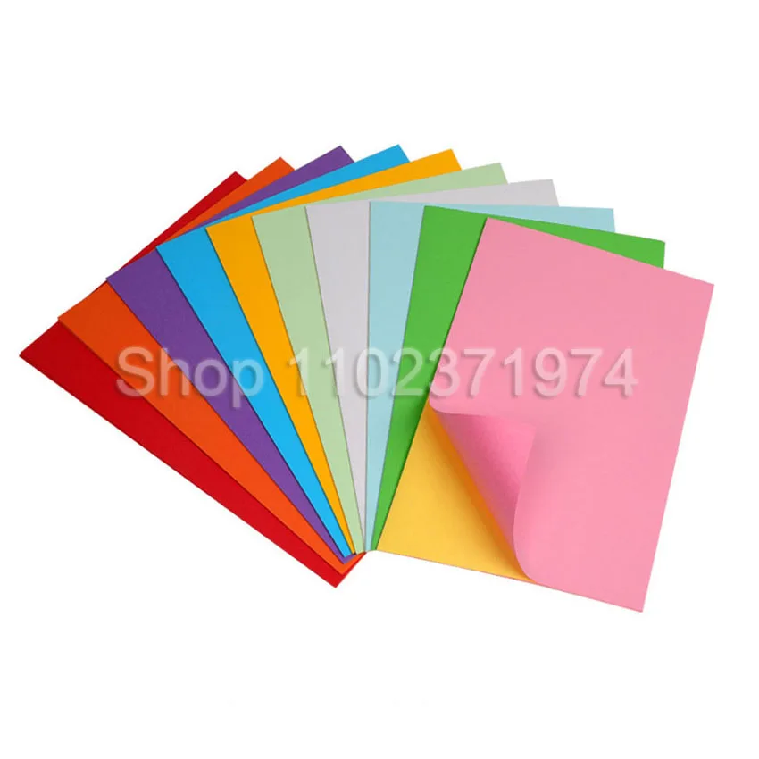 50Sheets A4 Self-adhesive Sticker Colorful Label paper Laser inkjet printing Kindergarten Students Children Pattern DIY Paper