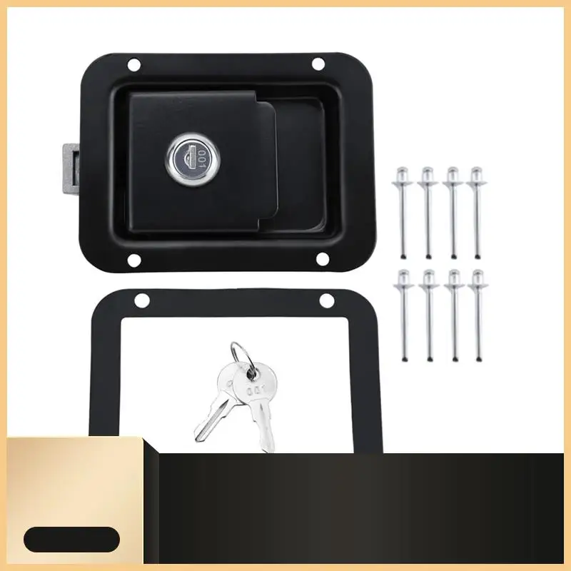 

Замена защелки автомобильного ящика для инструментов с ключами и 8-замком из нержавеющей стали, замок с ручкой для прицепа RV-N30R